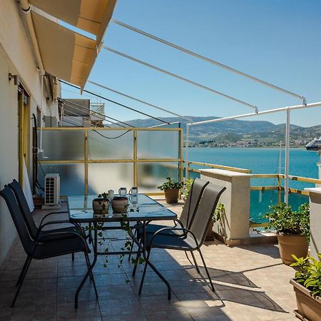 Cozy Seaside Penthouse With Sea & Mountain View. Leilighet Volos Eksteriør bilde