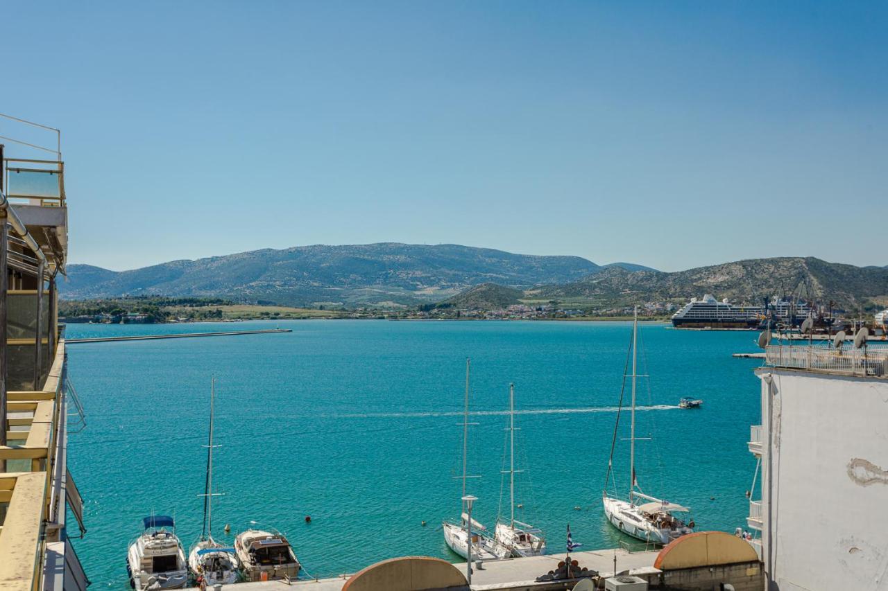 Cozy Seaside Penthouse With Sea & Mountain View. Leilighet Volos Eksteriør bilde