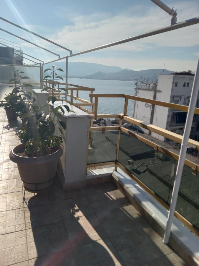 Cozy Seaside Penthouse With Sea & Mountain View. Leilighet Volos Eksteriør bilde